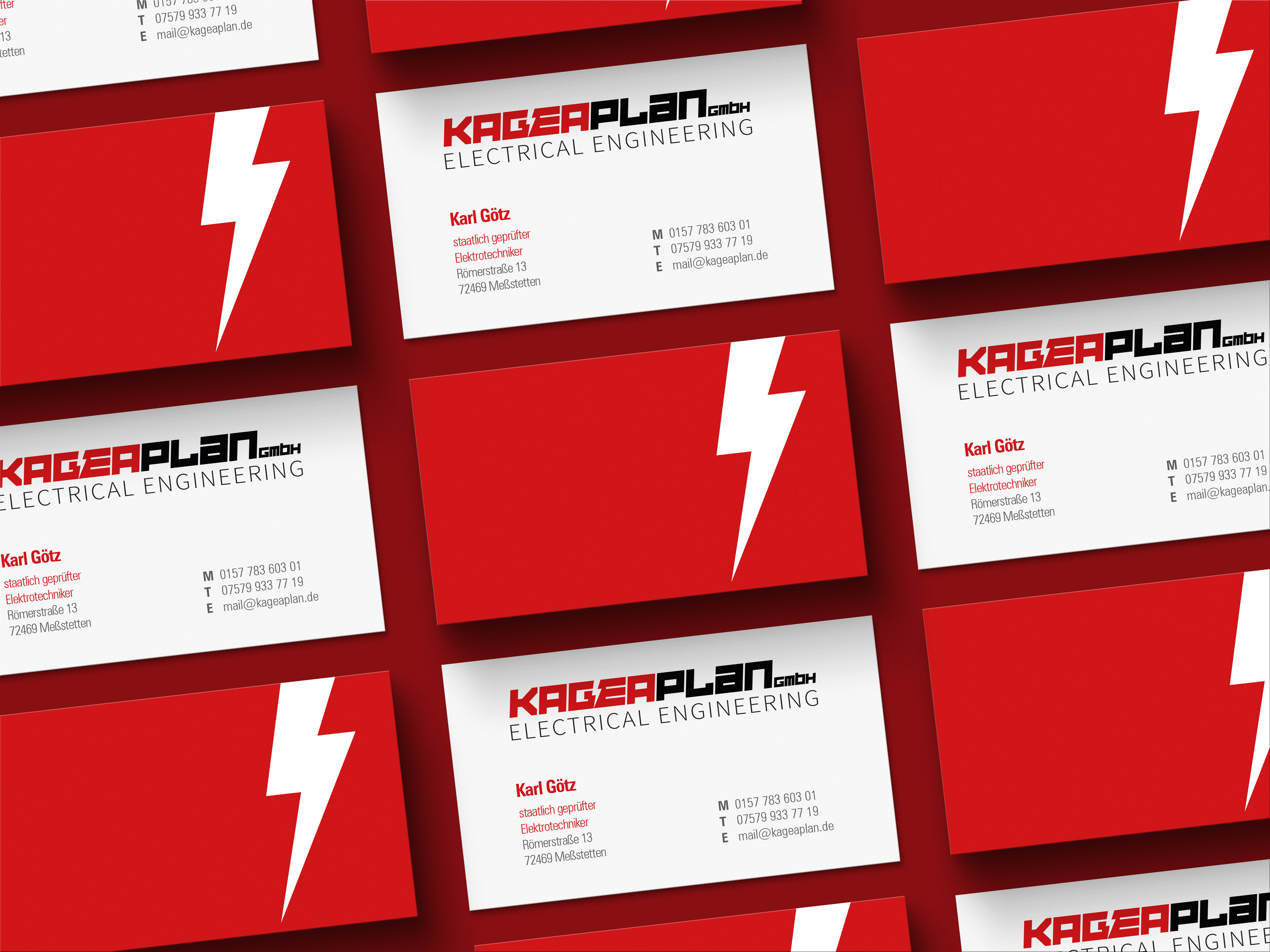 Visitenkartendesign und druck