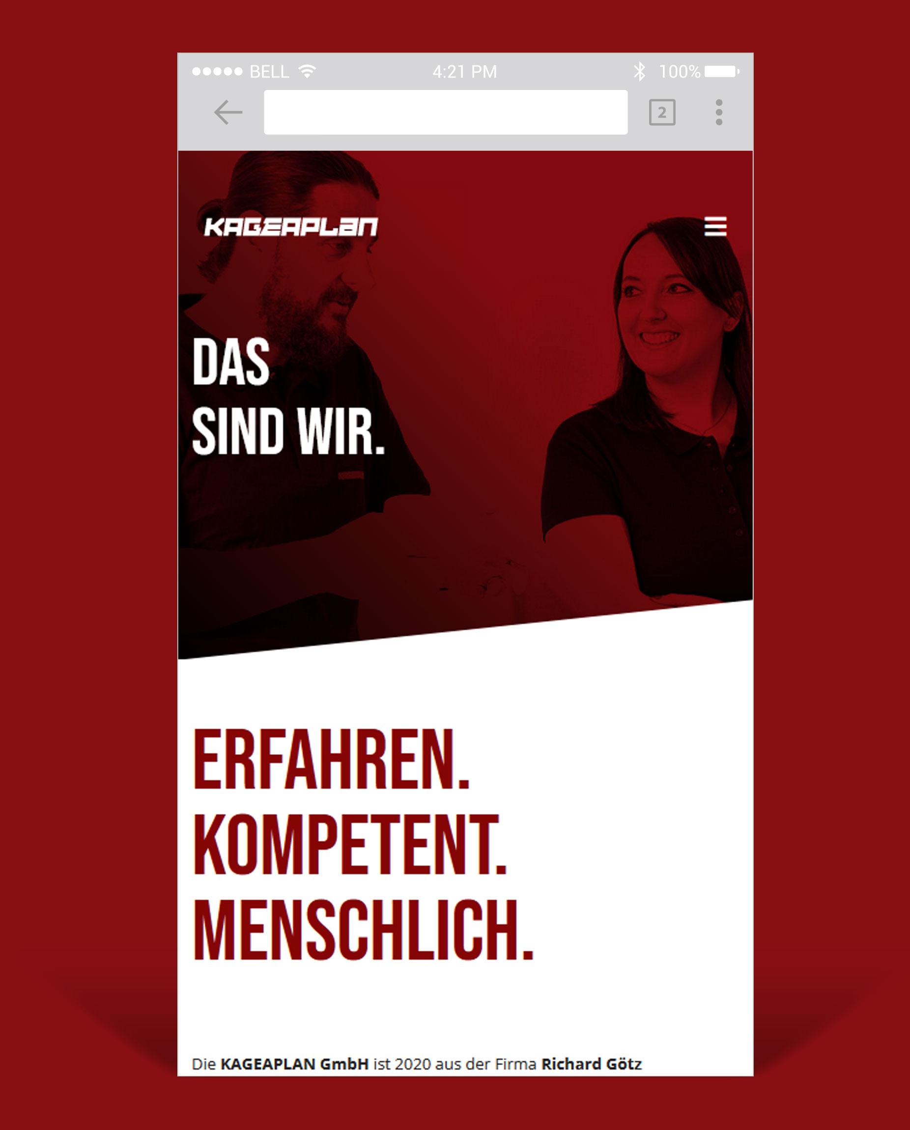 Webseite Screenshot Holweger