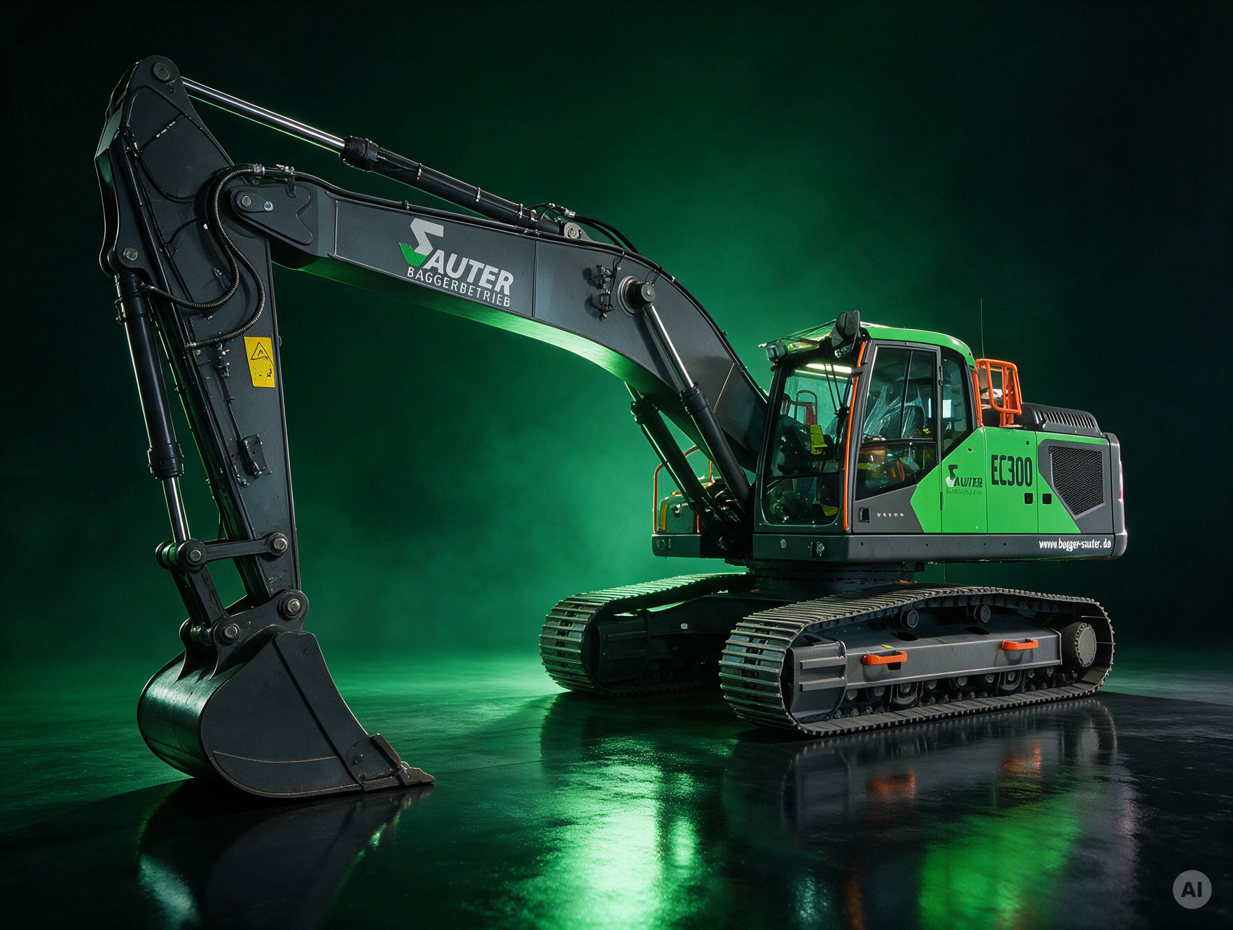 Beschriftung Volvo Bagger Sauter
