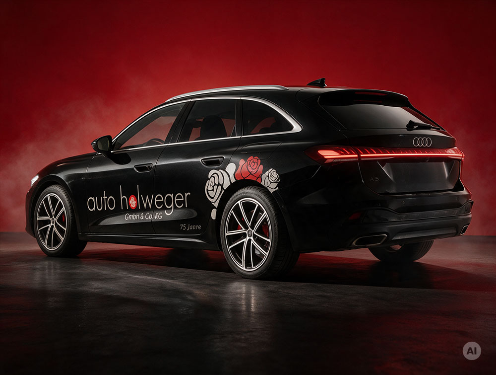 Fahrzeugbeschriftung Holweger GTI Audi a5