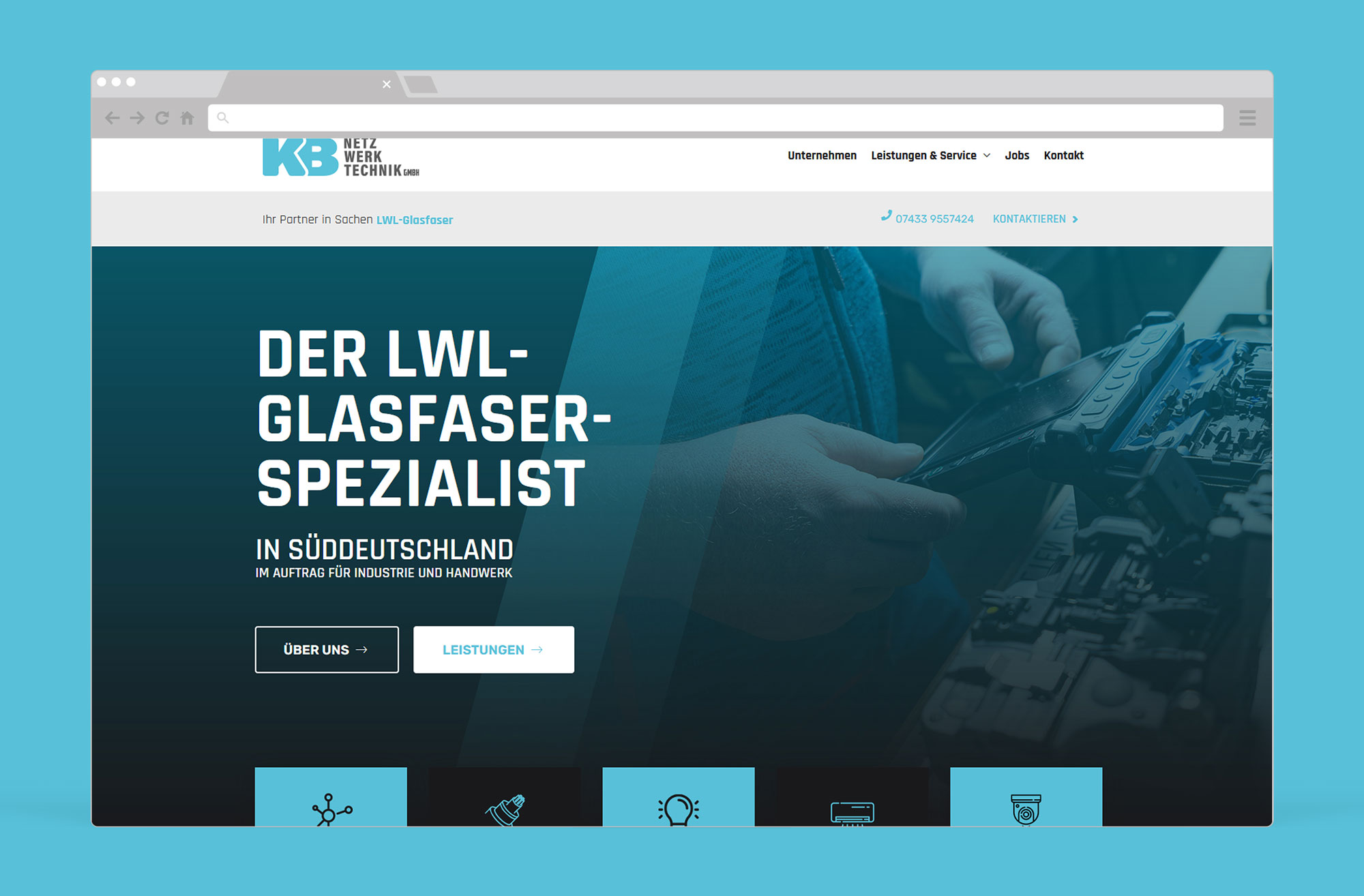 Webseite Screenshot Zahnarztpraxis