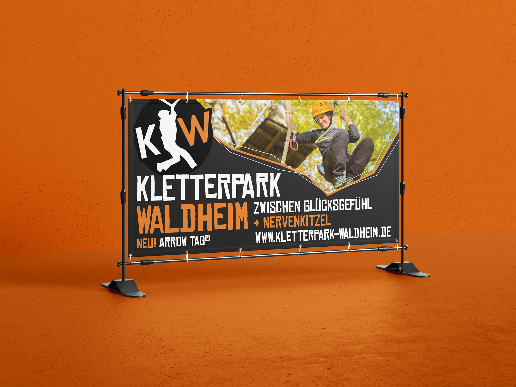 Bauzaunbanner Kletterpark