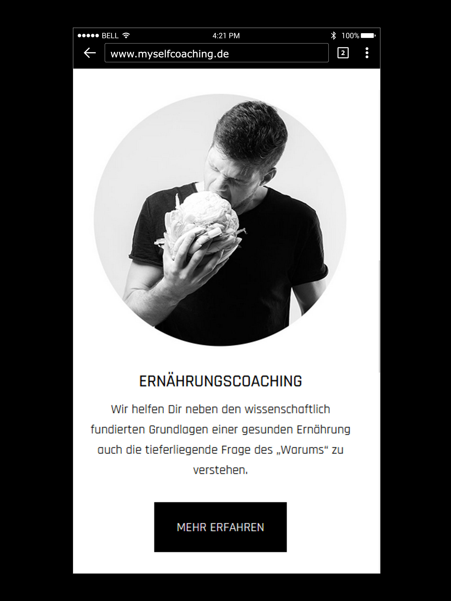Joomla Webseite Mobile Ansicht
