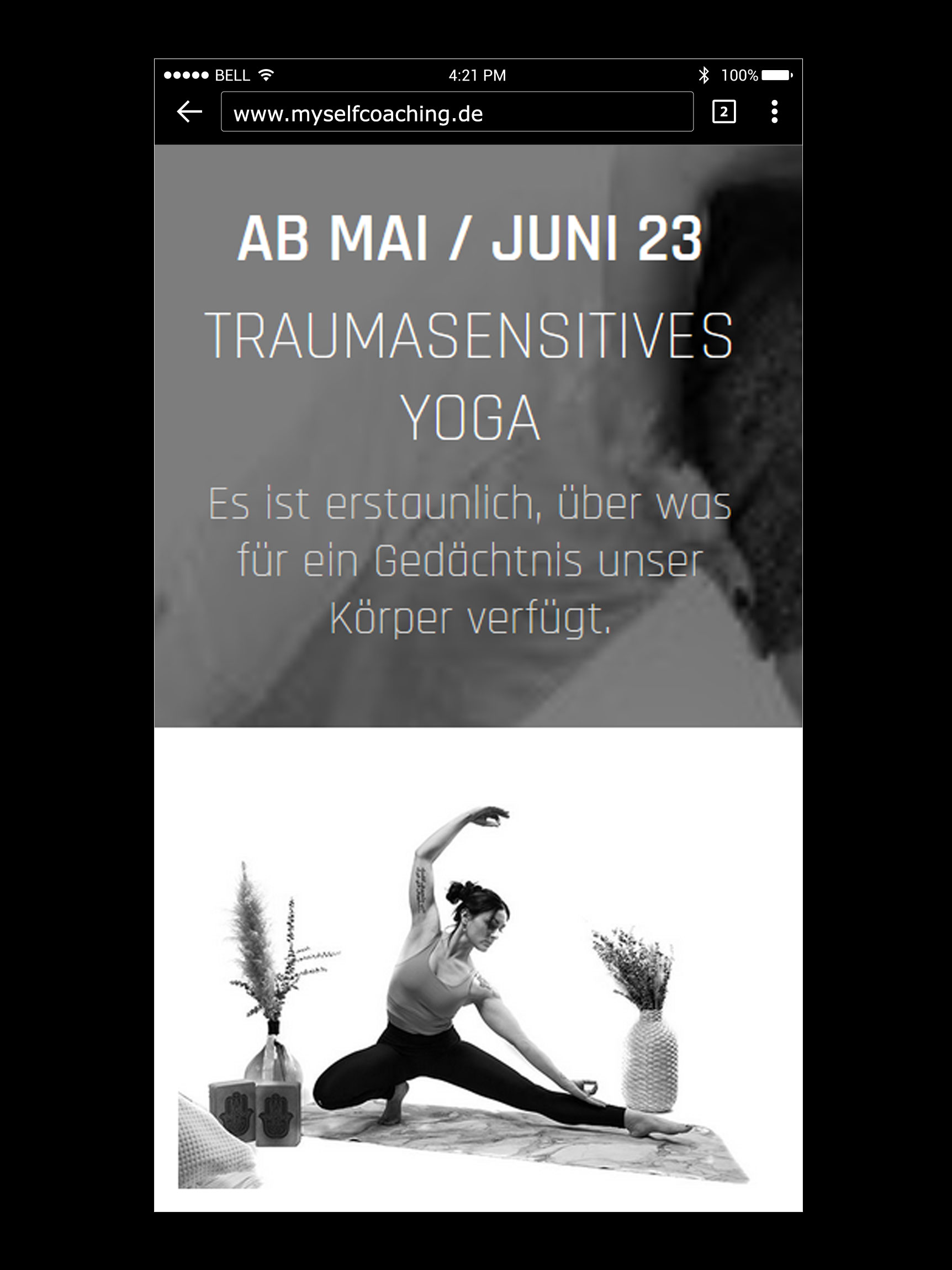 Joomla Webseite Mobile Ansicht