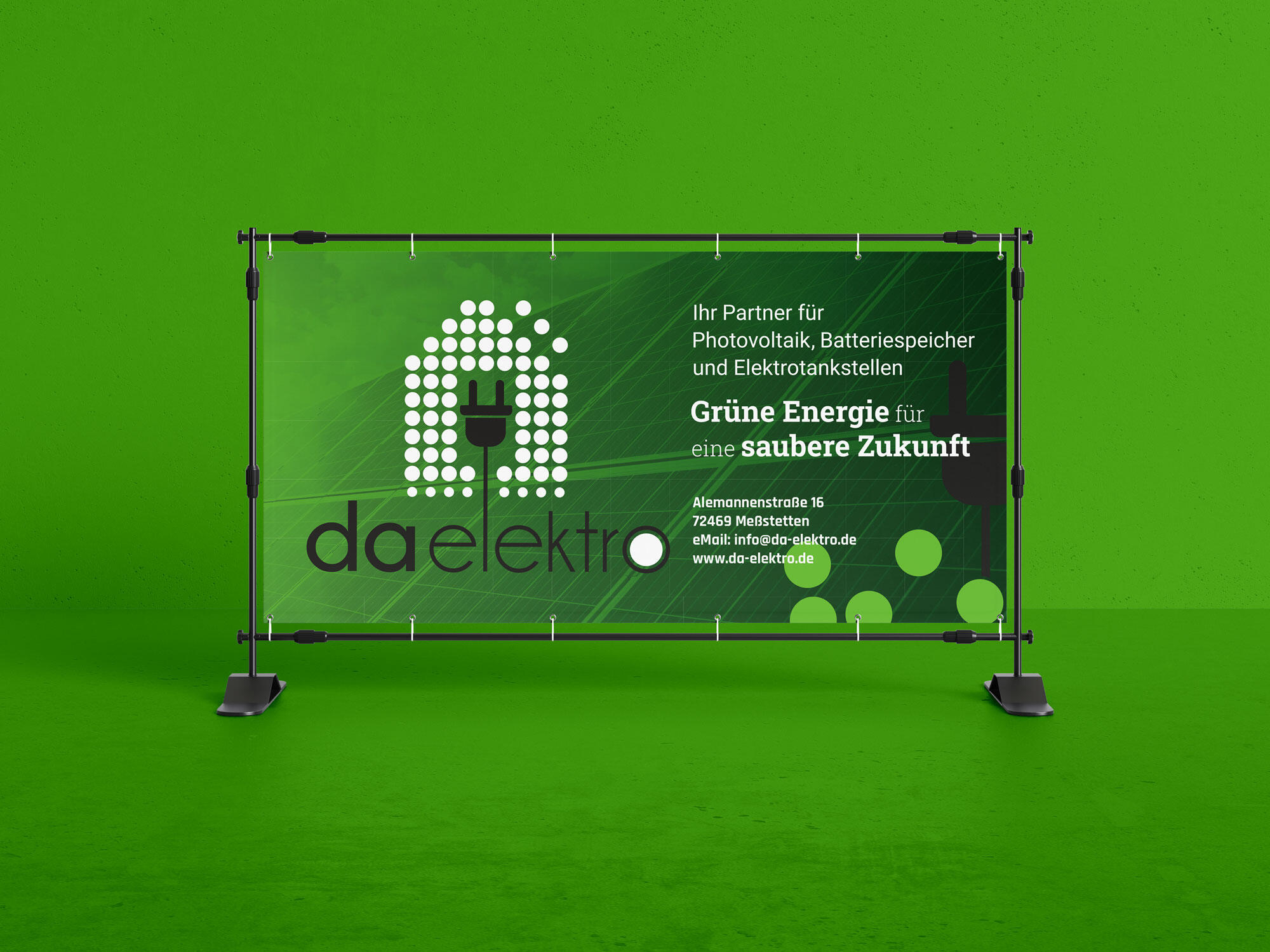 Bauzaunbanner für da-elektro